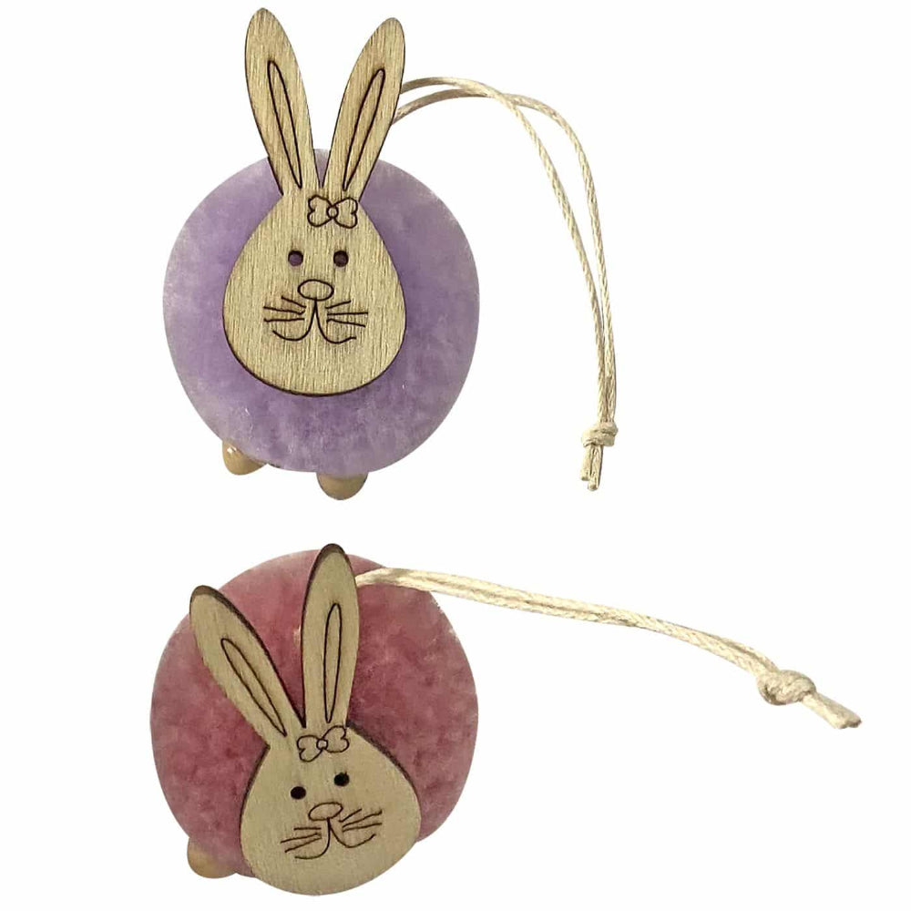 BunnysΣτολίδι Κρεμαστό Λαγός Σε Φούντα 2 Χρώματα 5Εκ - 1Τμχpapell.gr